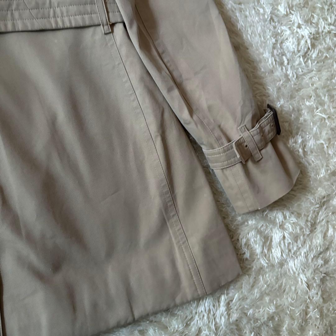 バーバリー トレンチコート ケンジントン ベルト メガチェック UK4 Sサイズ