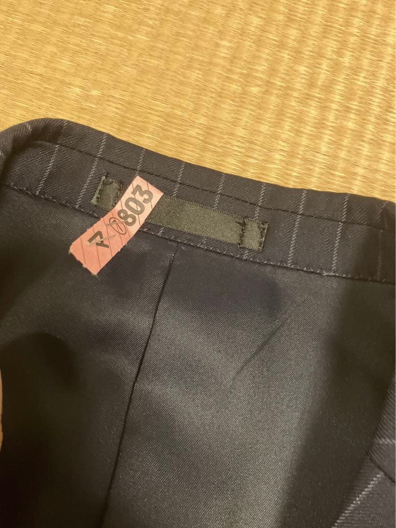 バーバリーブラックレーベル　ネイビーストライプスーツ　プレミアムコレクション