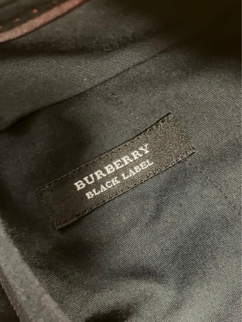 バーバリーブラックレーベル　ネイビーストライプスーツ　プレミアムコレクション