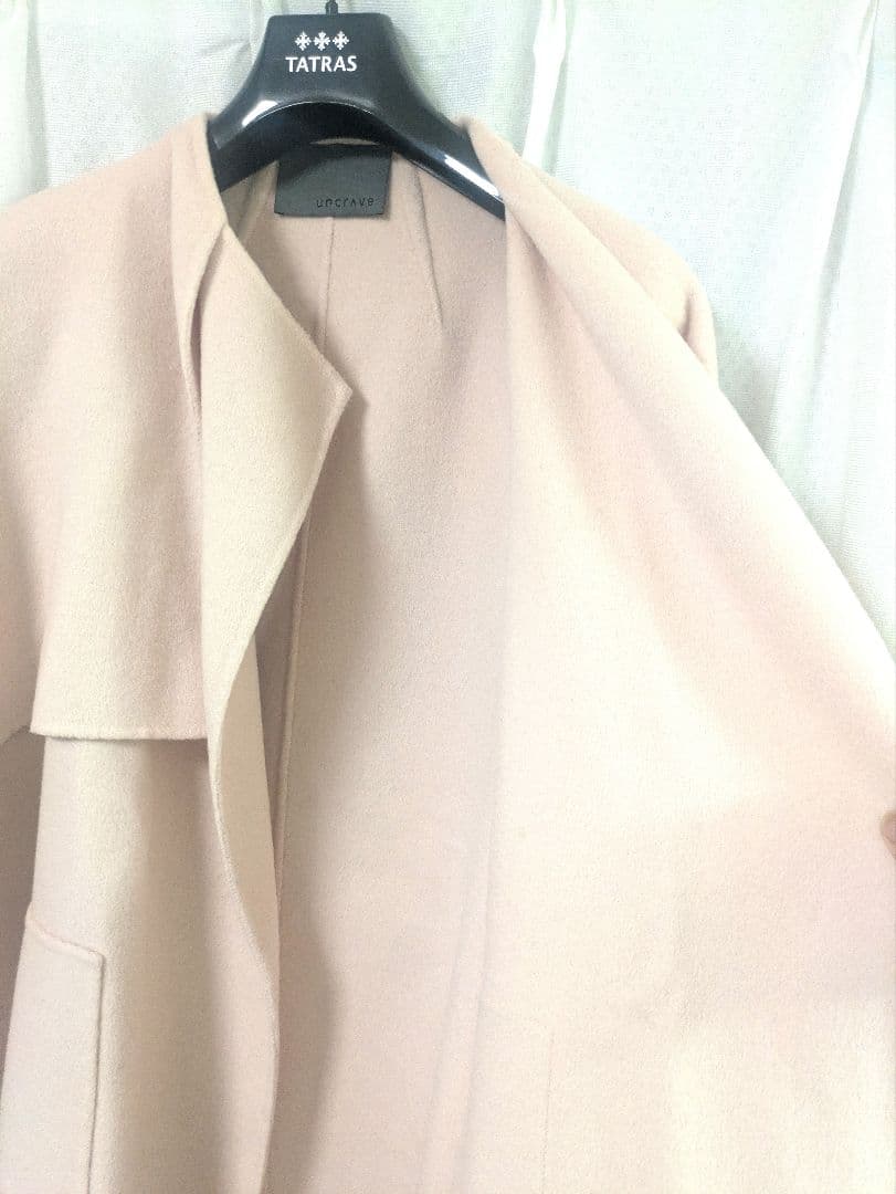 美品【uncrave】アンクレイブ ピンク ロングコート
