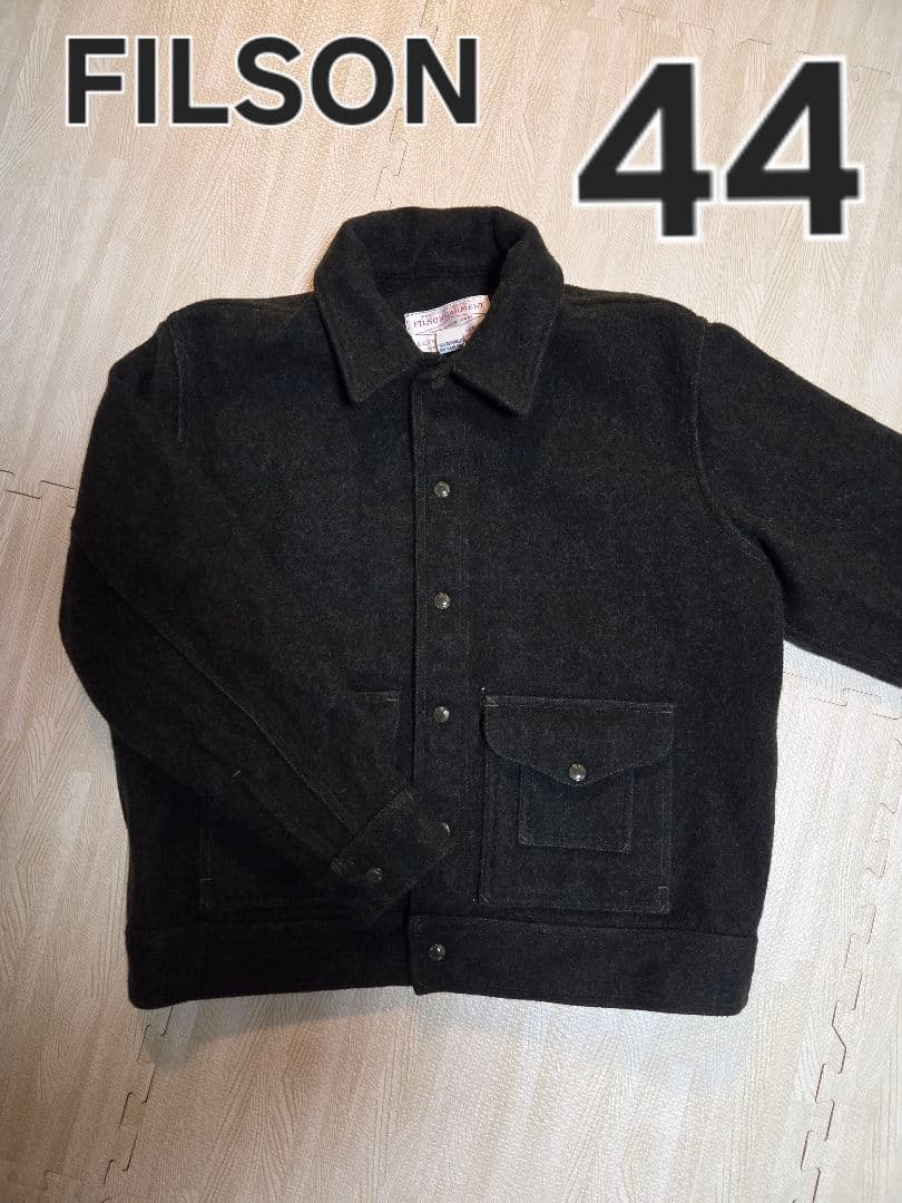 【美品】FILSON 100%ウールジャケット グリーン 短丈 フィルソン