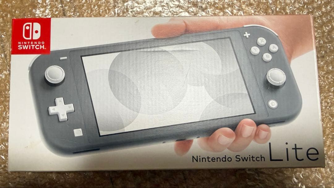 超美品Nintendo Switch Liteのグレー本体と充電器、箱