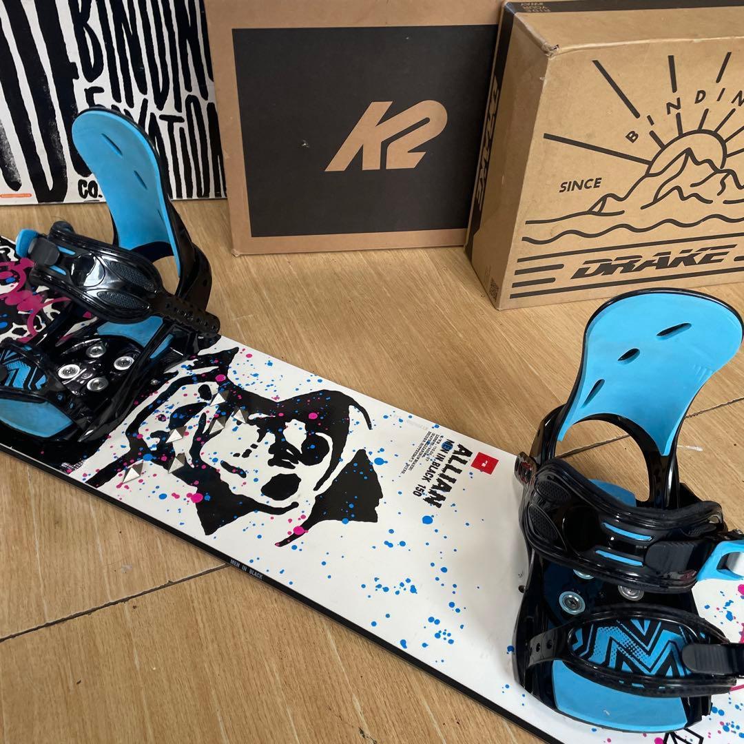 ALLIAN×MORROW　アライアン　バインディング付スノーボードセット