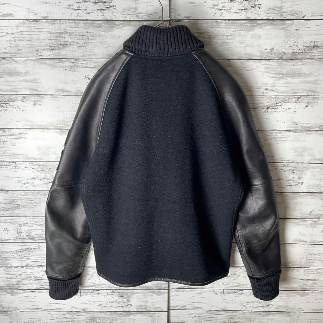 2984M【コラボ】ヒステリックグラマー×ミハラヤスヒロ☆袖レザー スタジャン