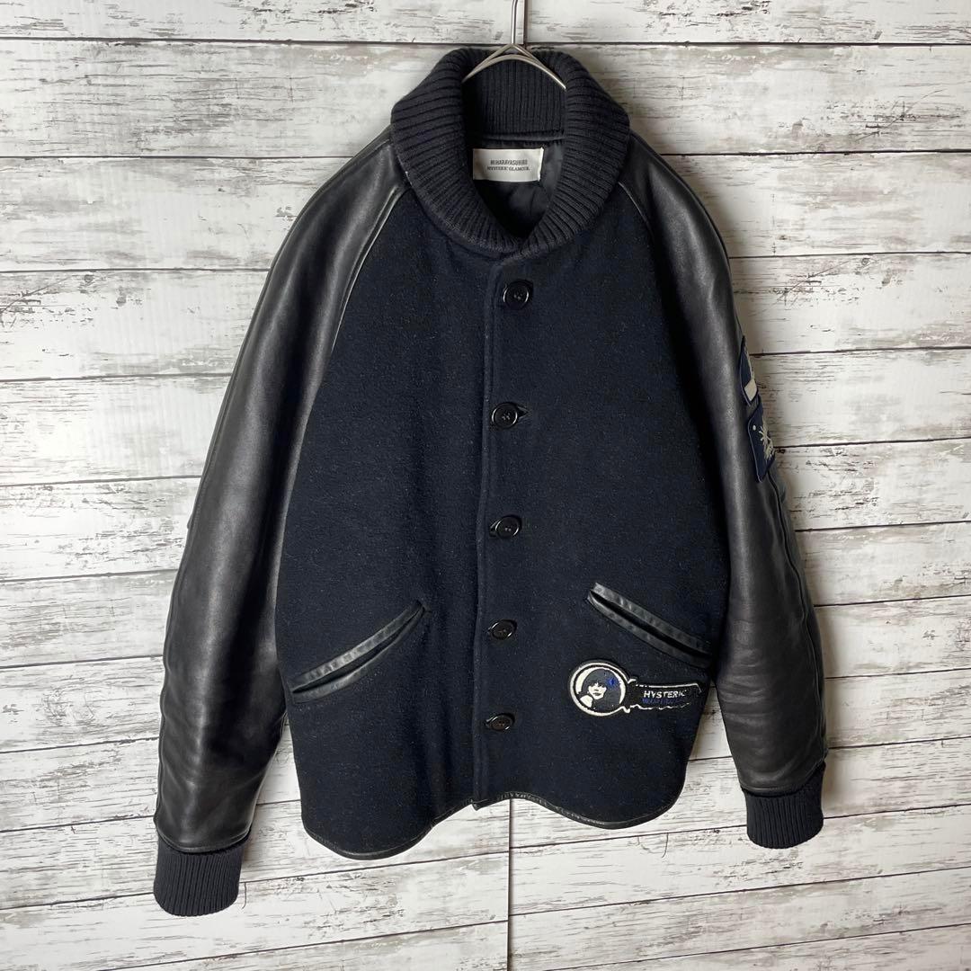 2984M【コラボ】ヒステリックグラマー×ミハラヤスヒロ☆袖レザー スタジャン