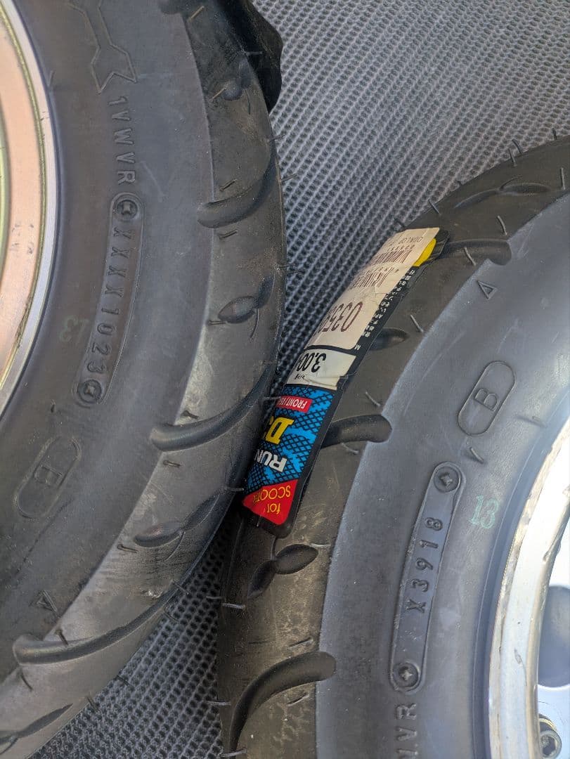 モンキー 8インチ タケガワホイール 新品タイヤ前後セット ハブ付