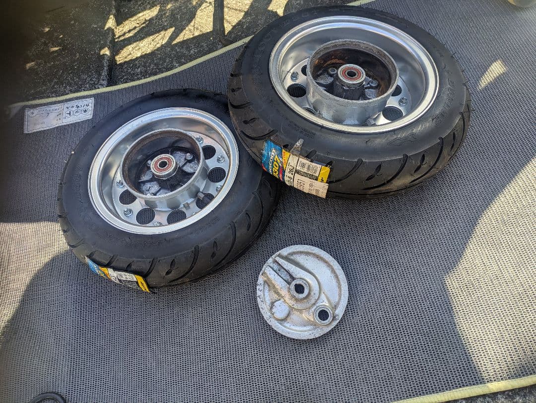 モンキー 8インチ タケガワホイール 新品タイヤ前後セット ハブ付