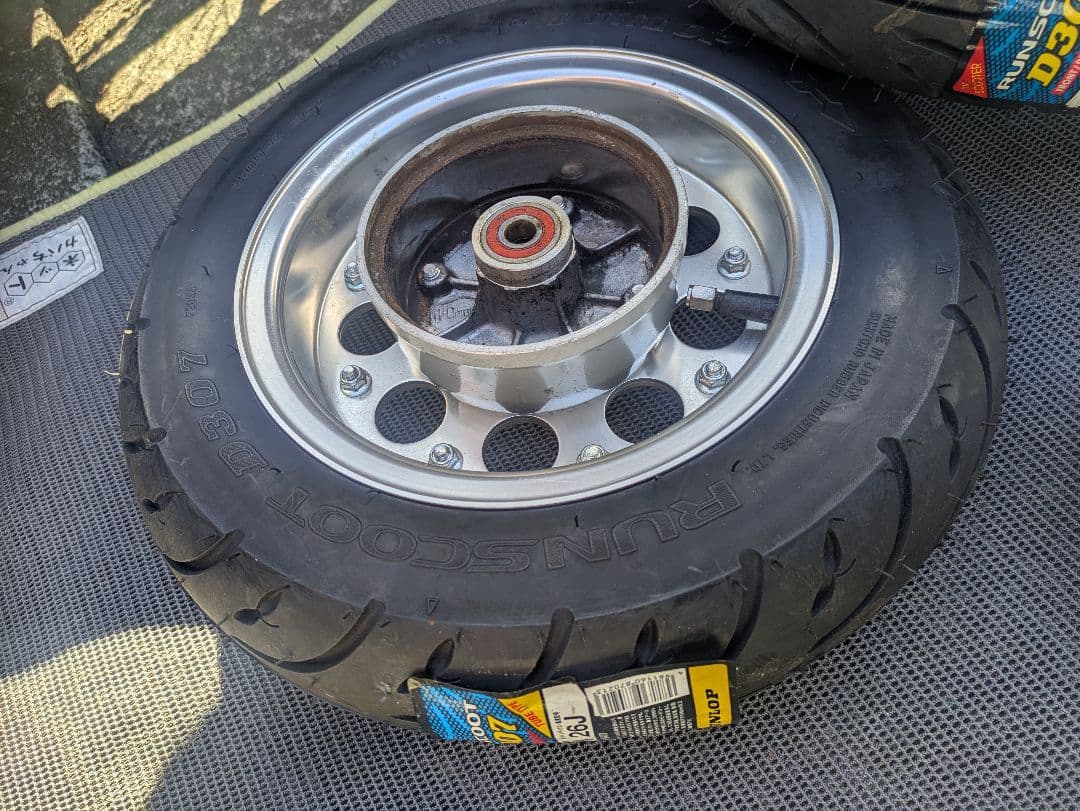 モンキー 8インチ タケガワホイール 新品タイヤ前後セット ハブ付