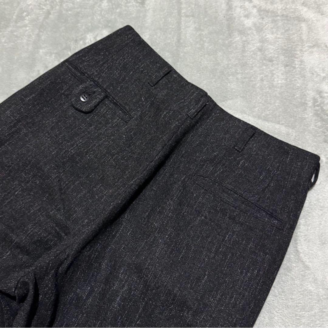 50's 黒ネップ スラックス ウール TALON USA製