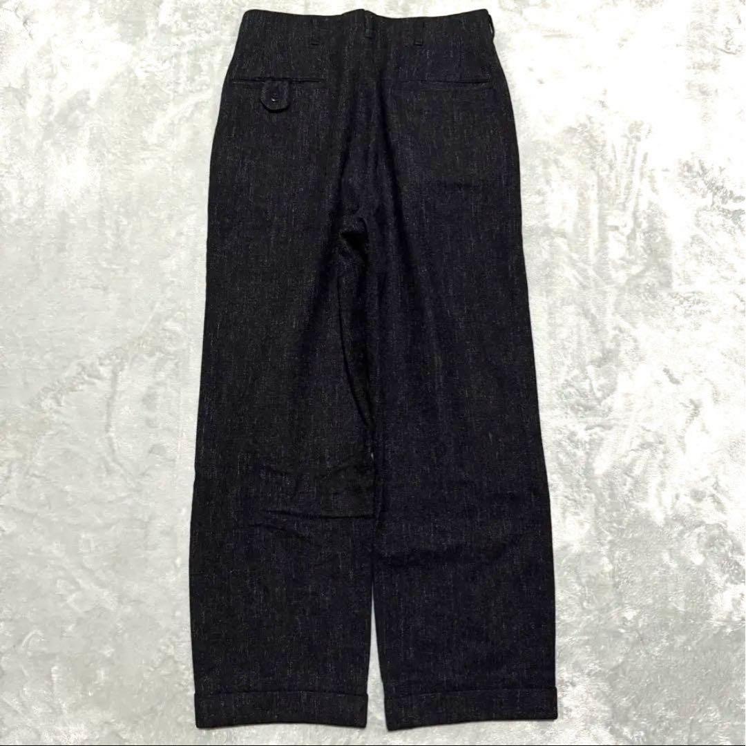50's 黒ネップ スラックス ウール TALON USA製