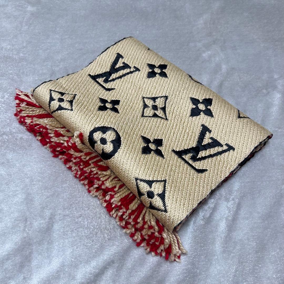 ルイ・ヴィトン エシャルプ ロゴマニア デュオ マフラー レディース 大判