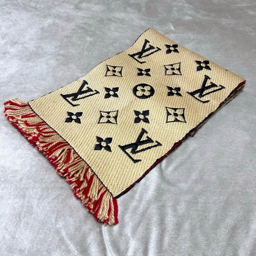 ルイ・ヴィトン エシャルプ ロゴマニア デュオ マフラー レディース 大判