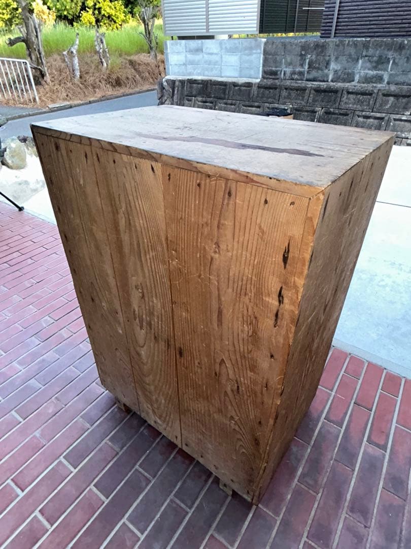 アンティーク冷蔵庫　木製