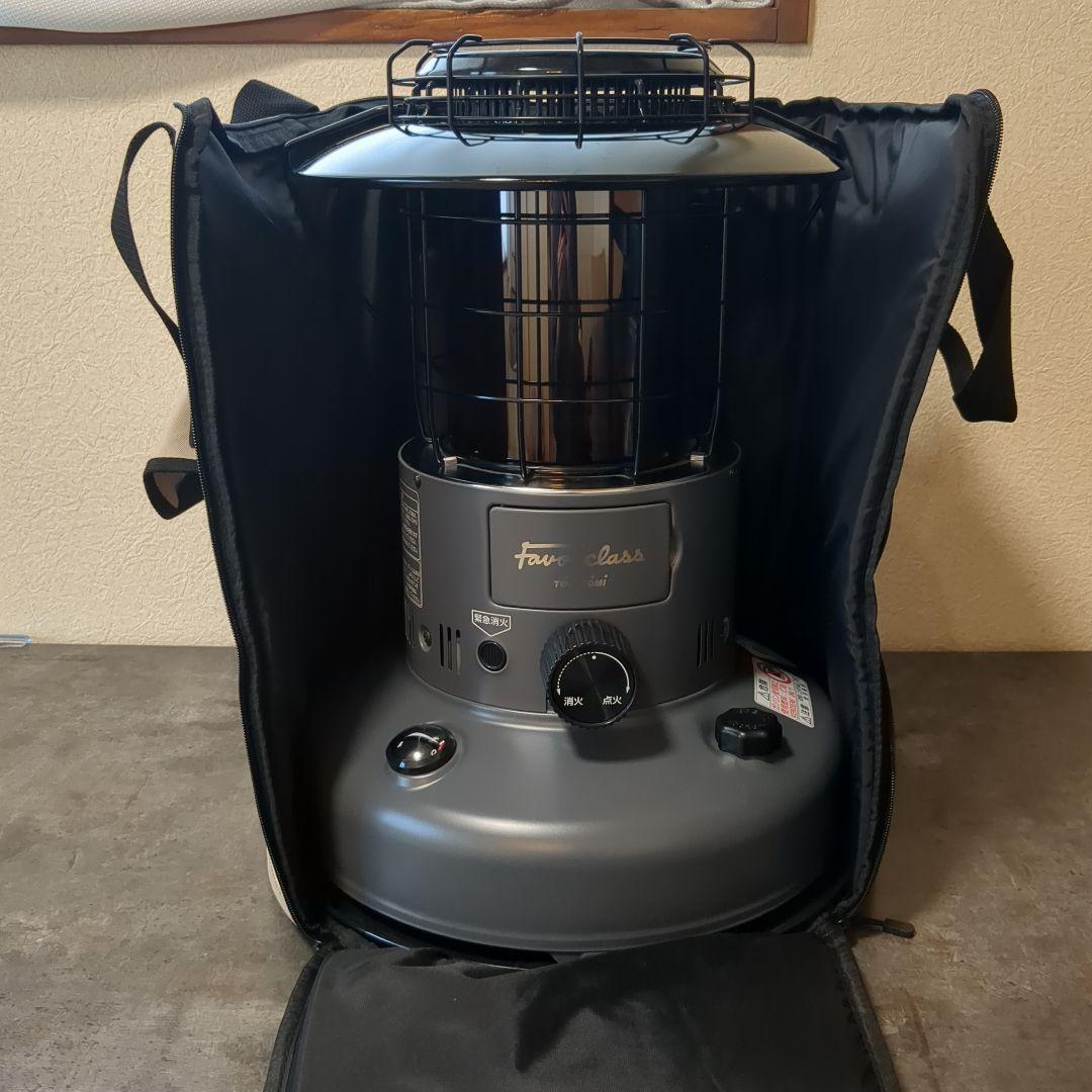 TOYOTOMI 石油ストーブ　ダークグレー　専用ケース付き