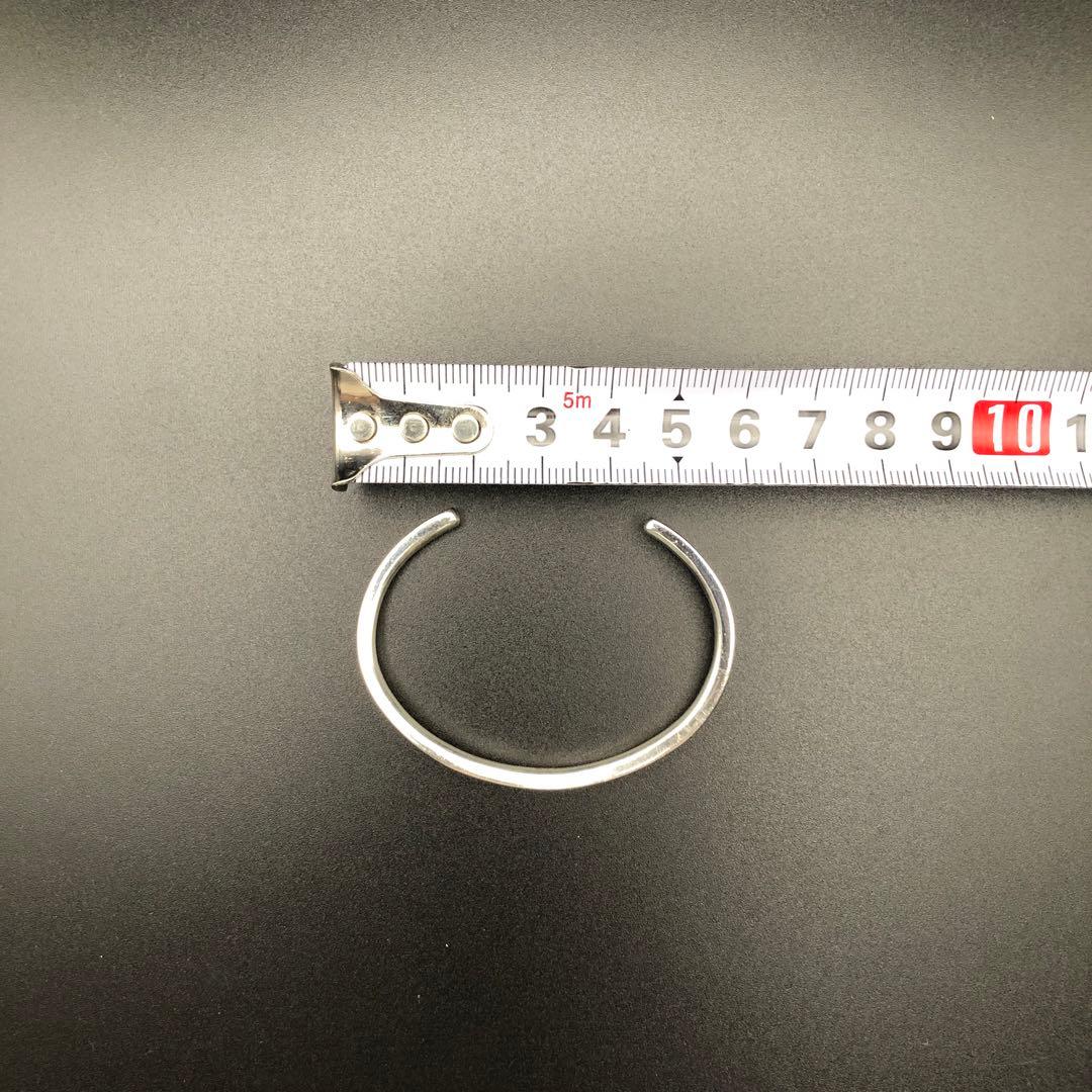 【美品】4℃ シルバー925 ウェーブ バングル