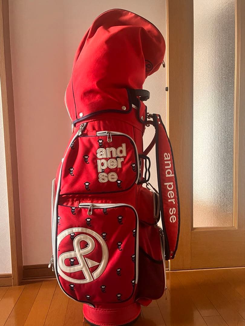 and per se ゴルフキャディバッグ レッド