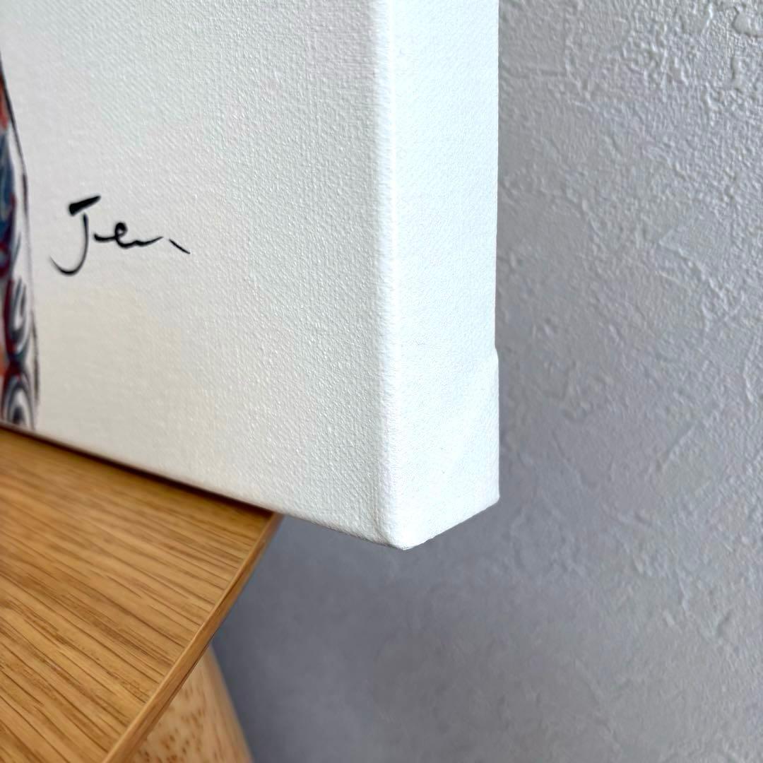 【リビングハウス】カラフルな犬のポップアート絵画60×60