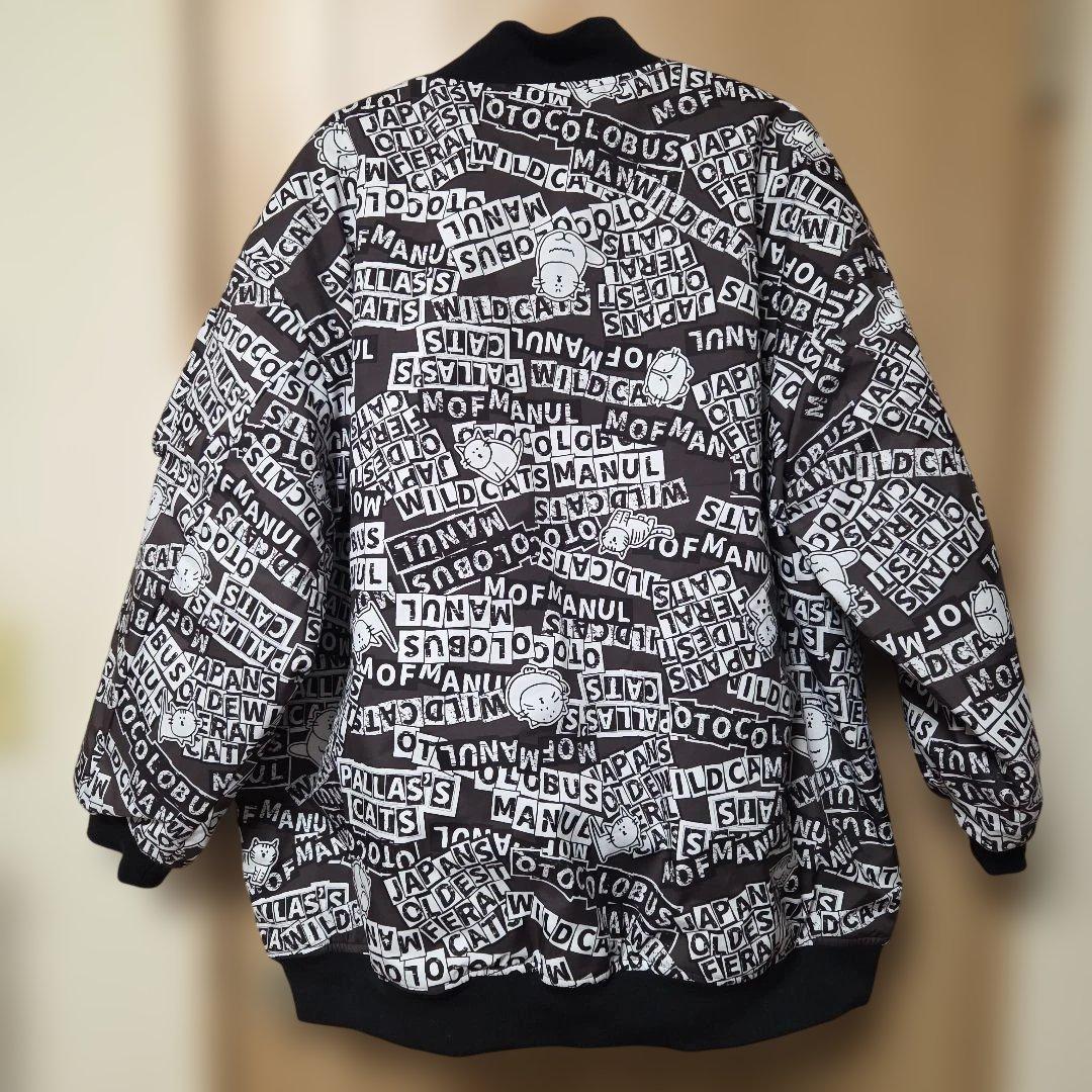 専用 mof manul モフマヌル 総柄 中綿 ブルゾン モノクロ