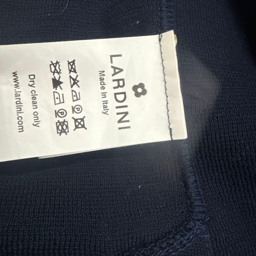 LARDINI ネイビー ニットジャケット