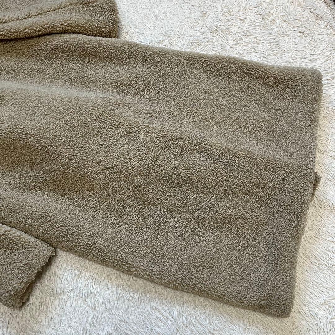 【美品】ザラ エクストラロングフェイクボアコート ダブルブレスト Sサイズ