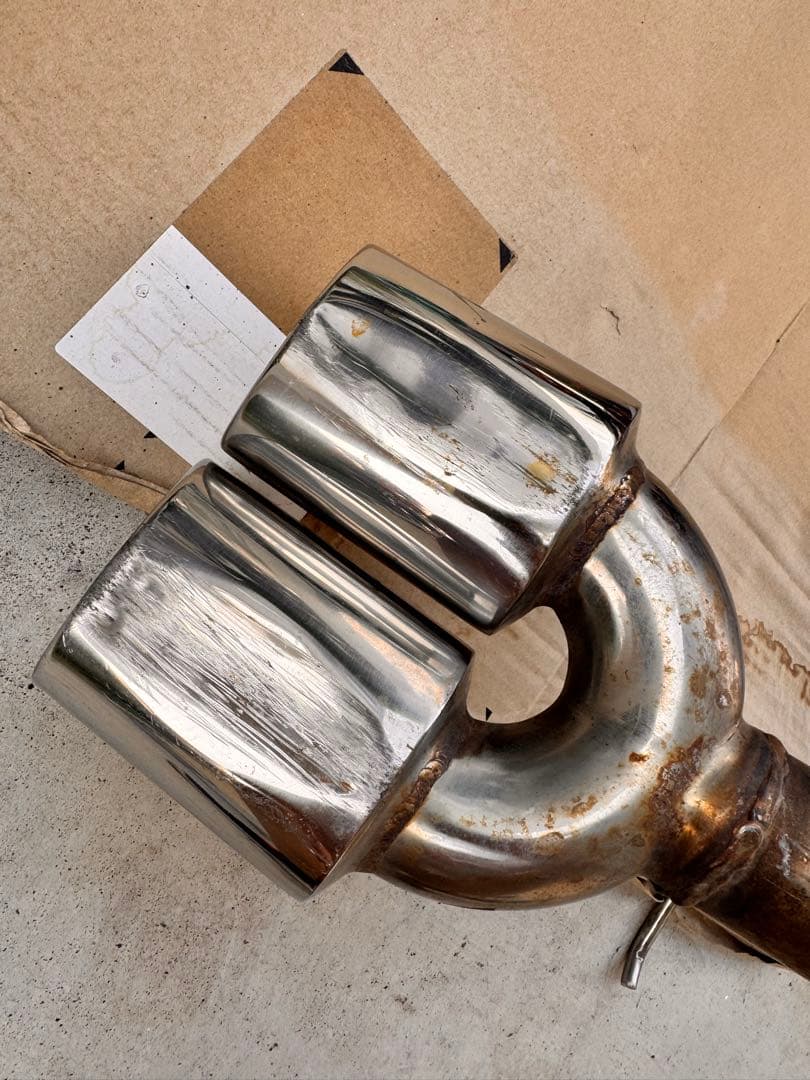 l350sタント用BEEFREE ステンレス製デュアルテールパイプマフラー