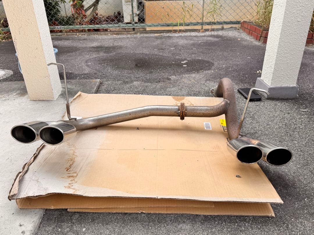 l350sタント用BEEFREE ステンレス製デュアルテールパイプマフラー