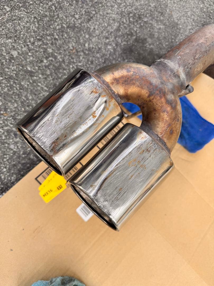 l350sタント用BEEFREE ステンレス製デュアルテールパイプマフラー