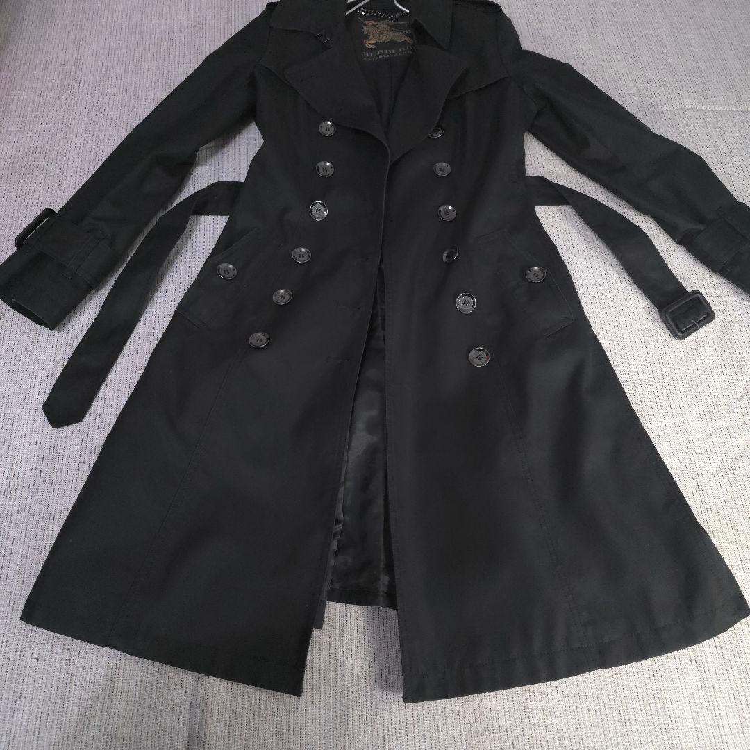 バーバリー　BURBERRY　トレンチコート　ブラック　Aライン