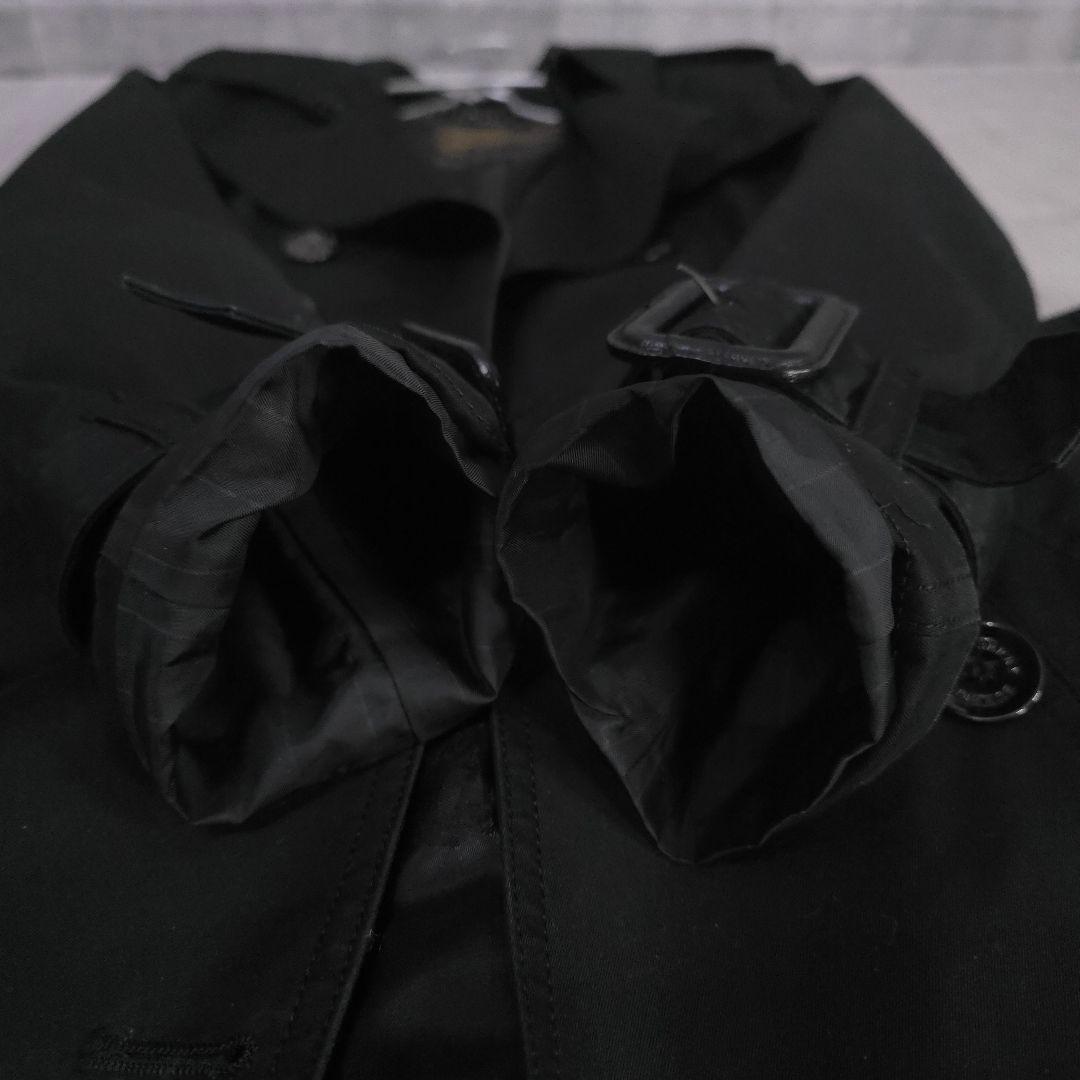 バーバリー　BURBERRY　トレンチコート　ブラック　Aライン