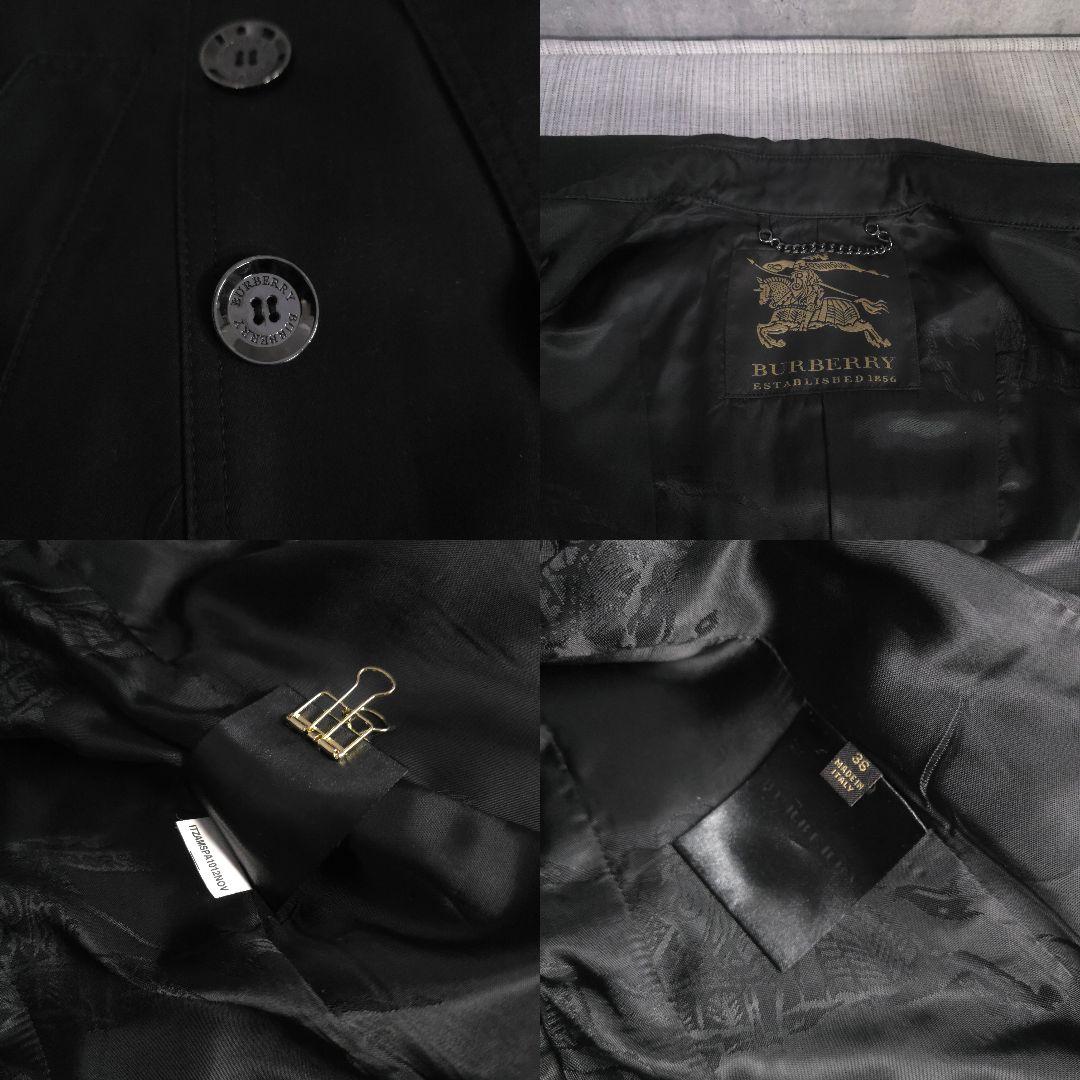 バーバリー　BURBERRY　トレンチコート　ブラック　Aライン