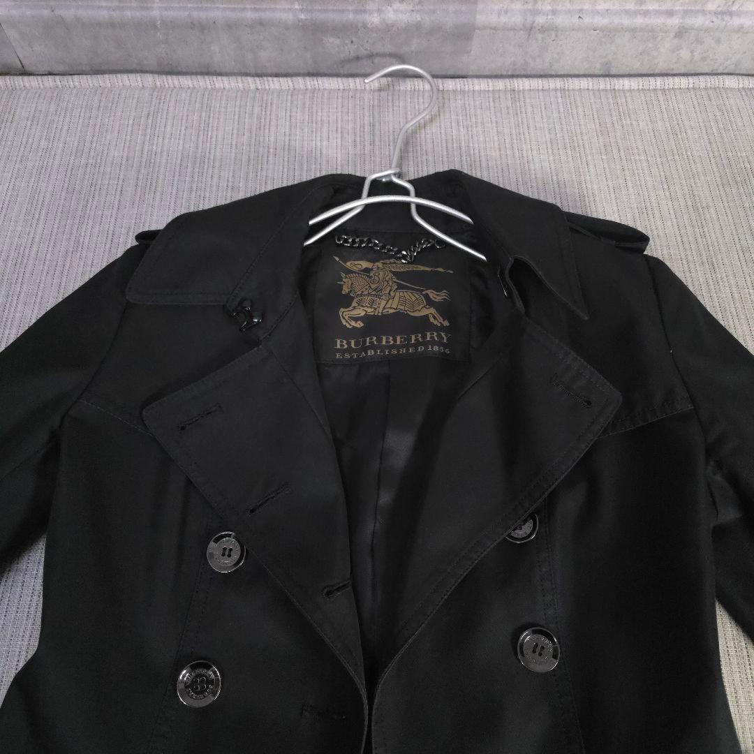 バーバリー　BURBERRY　トレンチコート　ブラック　Aライン
