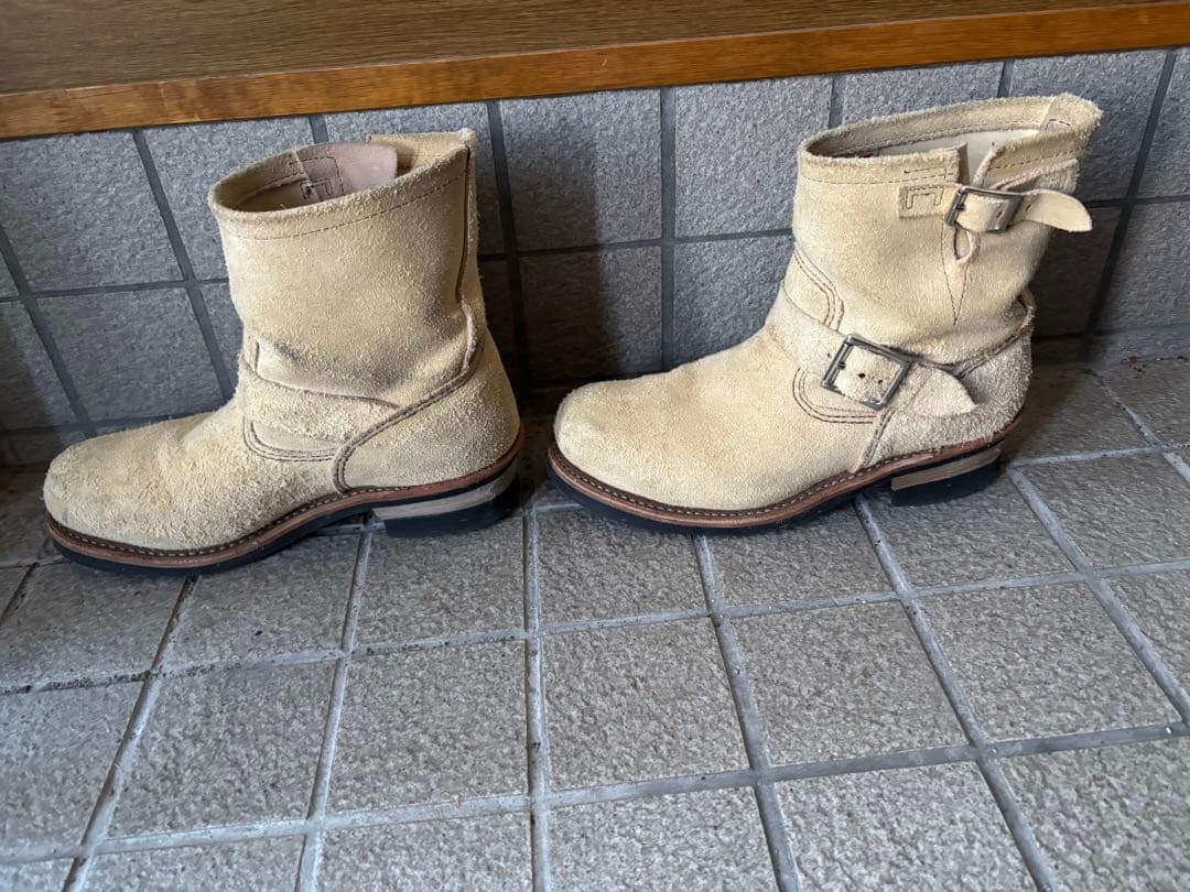 【8D】廃盤レッドウィング 2965 ショート スエードエンジニアブーツ