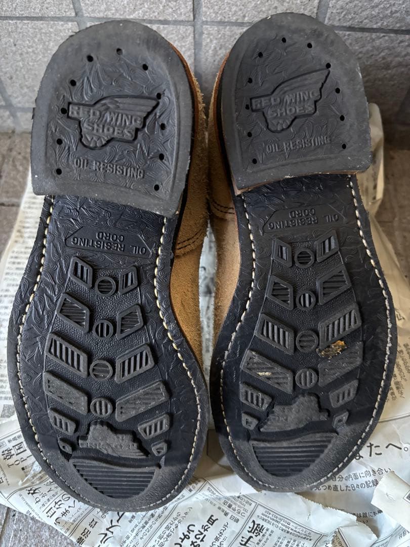 【8D】廃盤レッドウィング 2965 ショート スエードエンジニアブーツ