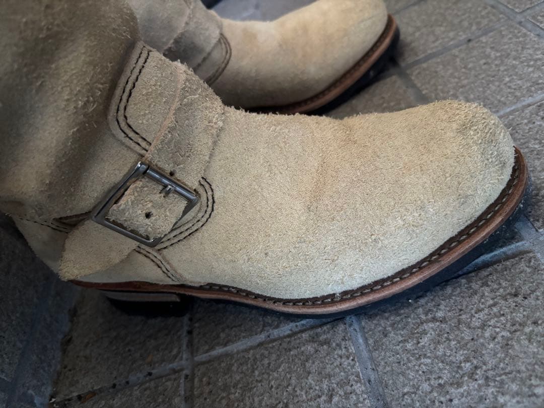 【8D】廃盤レッドウィング 2965 ショート スエードエンジニアブーツ