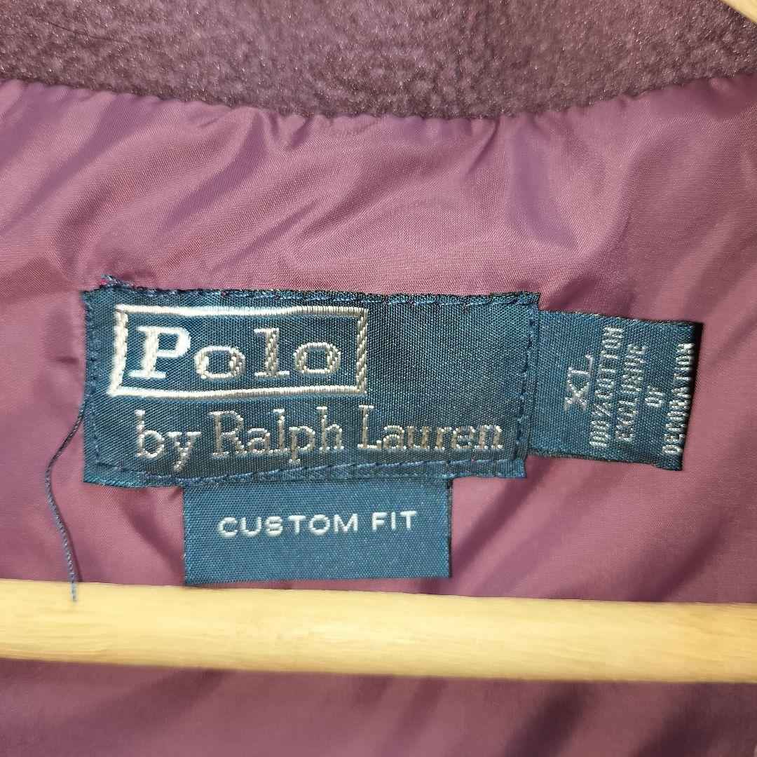 ヴィンテージ ビッグポニー ダウンベスト★ポロ ラルフローレン 背番号 刺繍