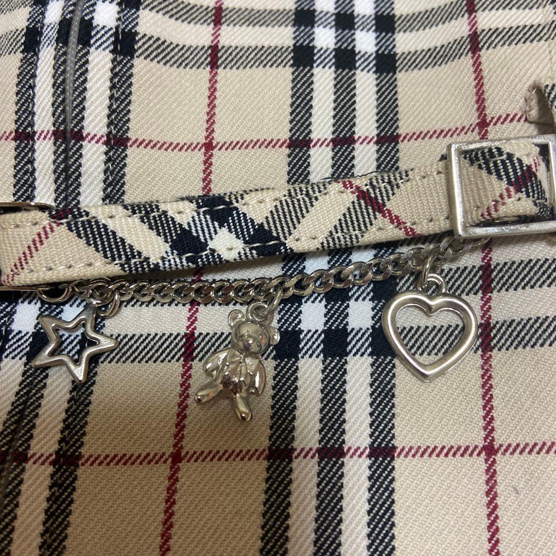 BURBERRY チェック柄 半袖ワンピース 130A
