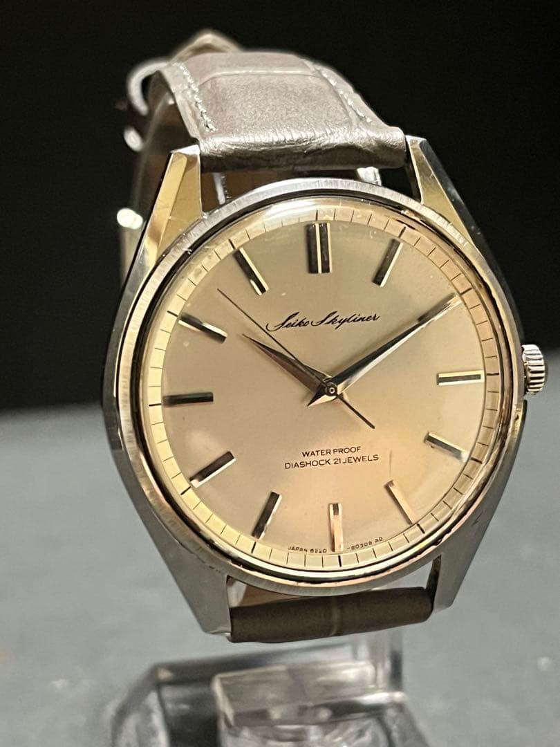 ★奇跡当時物ケース付! SEIKO スカイライナー　劇的美品！メンズ腕時計稼働