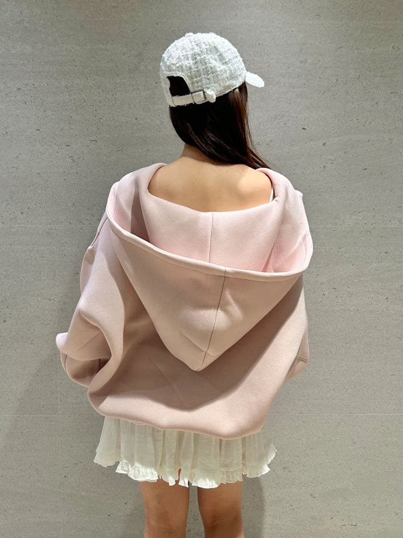 snidel ボリュームパーカー ホワイト