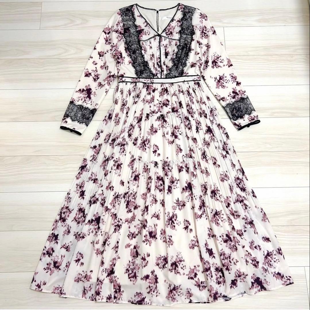 ワンピース Grasse Floral Pleated Dress M