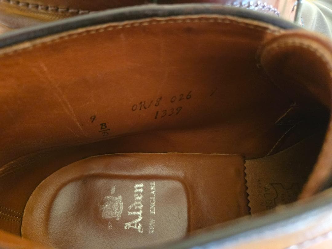 オールデン 1339 コードバン バーガンディ US9D【シューツリー付】