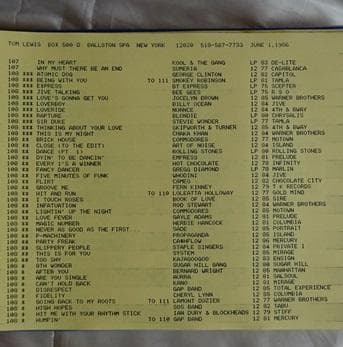 その他 BPM DATA/TOM LEWIS DISCO BEATS '74~'86