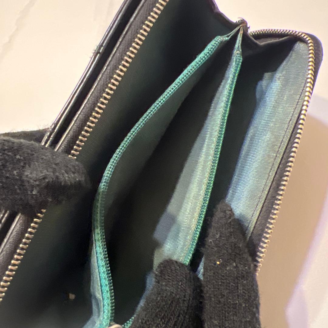 CHANEL キルティング 長財布 黒