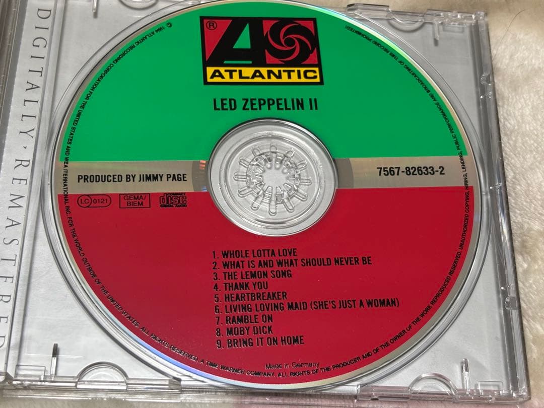 レア　LED ZEPPELIN 直筆サインCD レッド・ツェッペリン