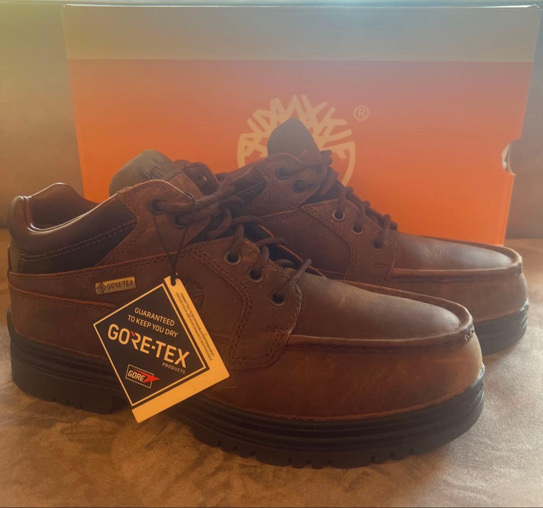 【新品】27cm Timberland Moc Toe Mid GTX ブラウン