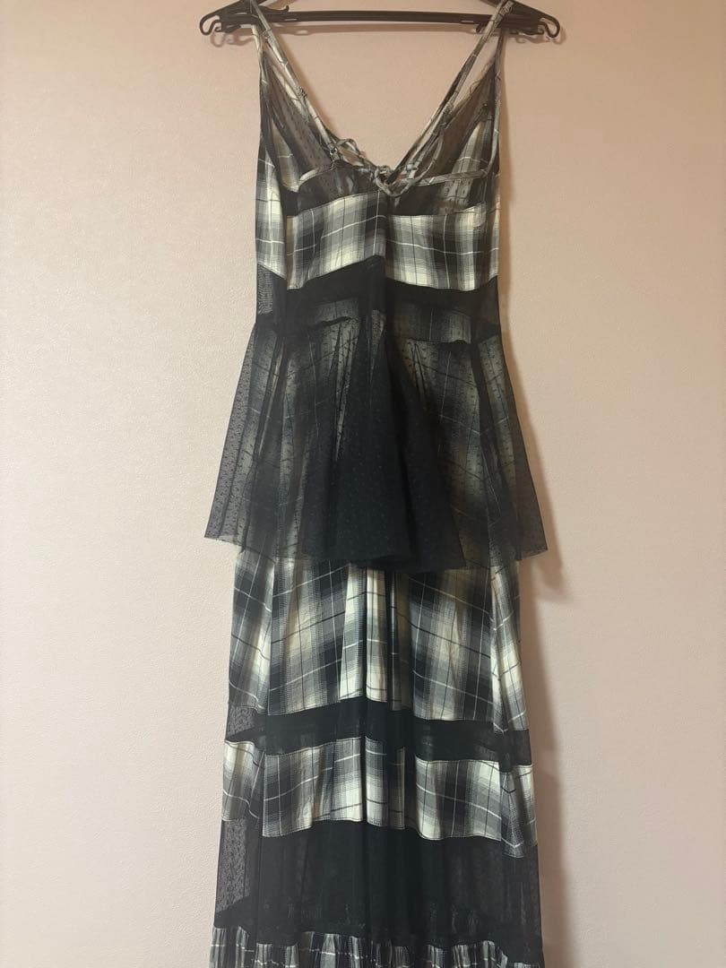 maison specialキャミワンピース チェック柄ワンピース