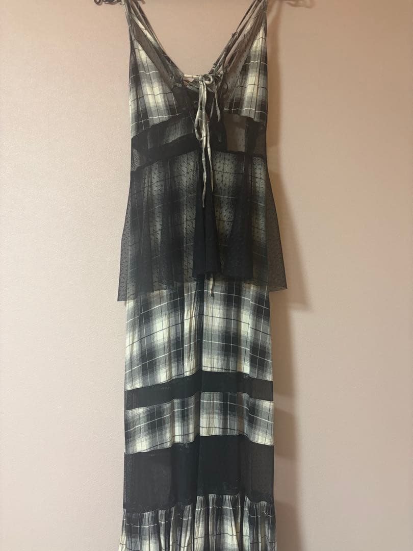 maison specialキャミワンピース チェック柄ワンピース