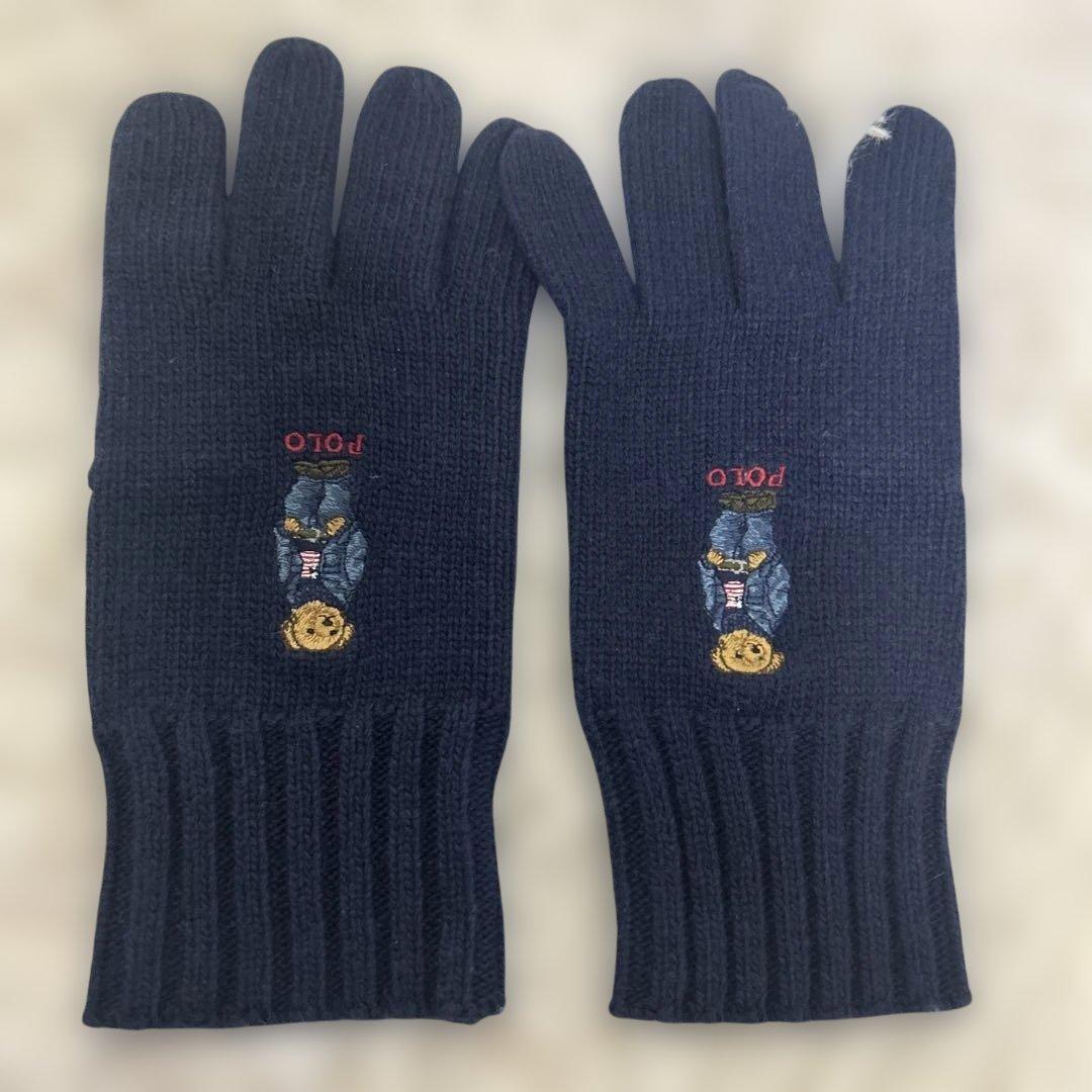 【極美品】Polo Ralph Lauren ポロベア　マフラー 手袋 セット
