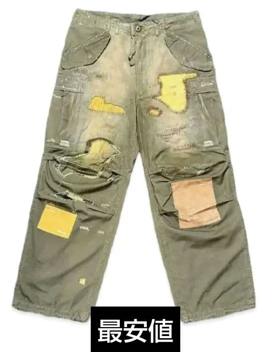【最安値】sapeur M-65 リメイク カーゴパンツ L