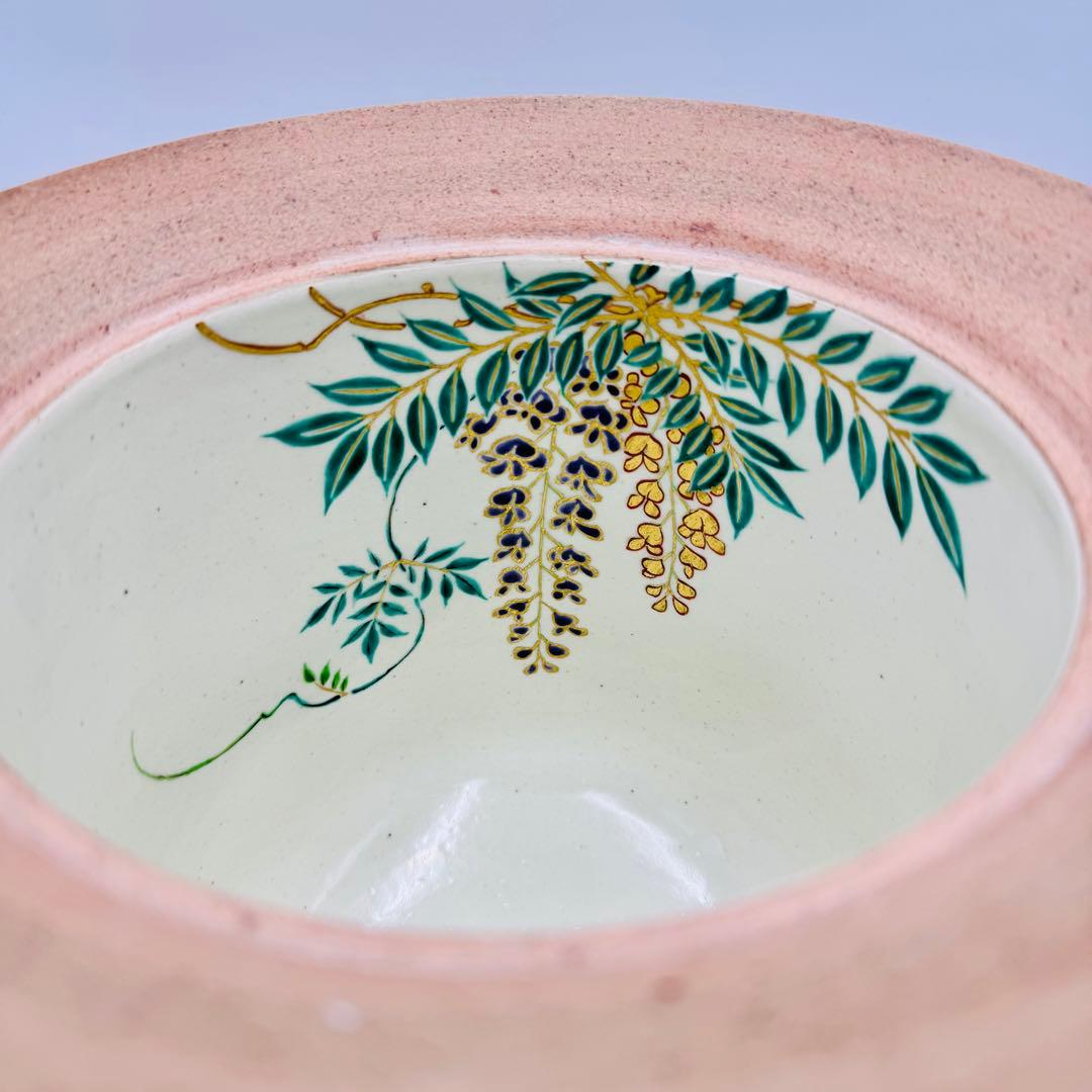 【楽斎　赤膚焼　春日大社　ほとぎ水指　共箱　茶道具】共布骨董　アンティーク