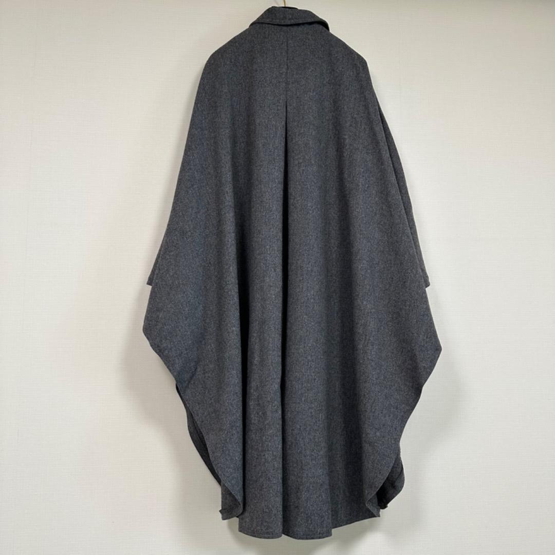 aquascutum ステンカラー　ケープコート　ポンチョ　ロング　マント